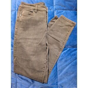 Liverpool Los Angeles Womens Slim Olive Green Denim Jeans Mid Rise - Size 10/30